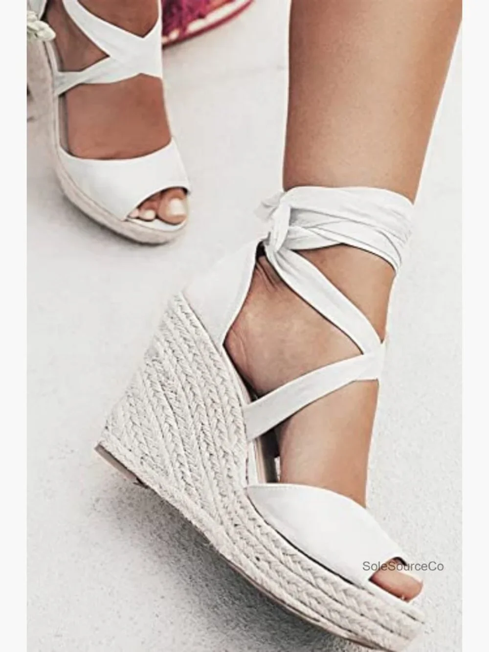 Espadrille Wedges Sandals Lace Up Platform Ankle Strap Heels Dress Shoes